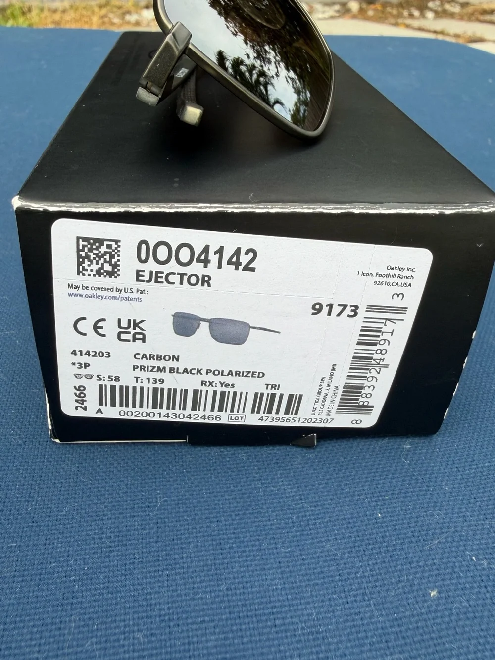 Oakley Ejector Carbon Prizm Black Polarized Sunglasses 004142-03